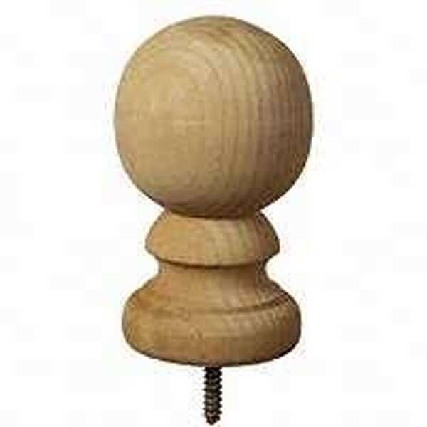 UPF 106088 Post Top, 5-1/4 in H, Pine, White