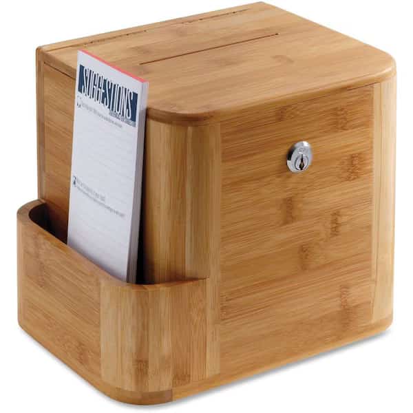 Bamboo Suggestion Box,Natural, Mfr#: 4237NA, SAFCO