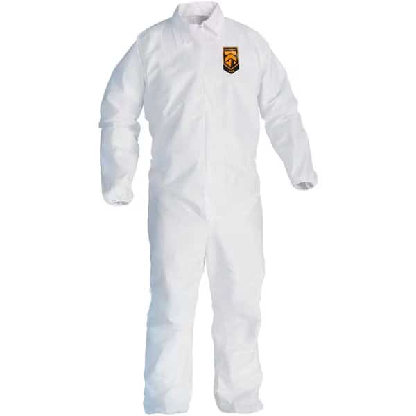 Disposable Coveralls, Collared, 3XL, KleenGuard(TM) A40, Zipper, Elastic Cuff, Elastic Ankle, 25 PK