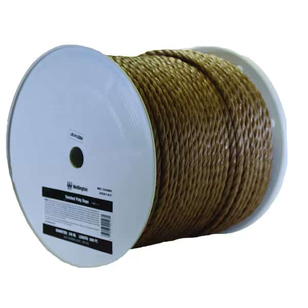 RPE PLY TWST BRN3/8X400', Wellington, Mfr#: J3224S0600S