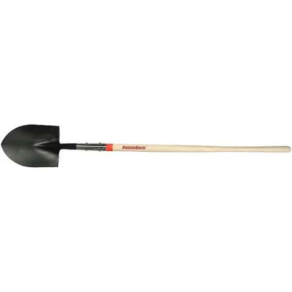 Shovel, 8-7/8 in W Steel Blade, 48 in L Straight Hardwood Handle