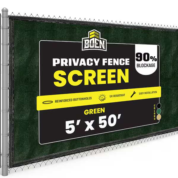 Green 5ft. x 50 ft.Privacy Fence Screen