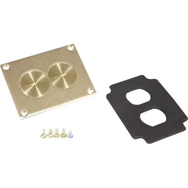 Floor Box Cover,Brown,Brass, Mfr#: 828SPTC, WIREMOLD