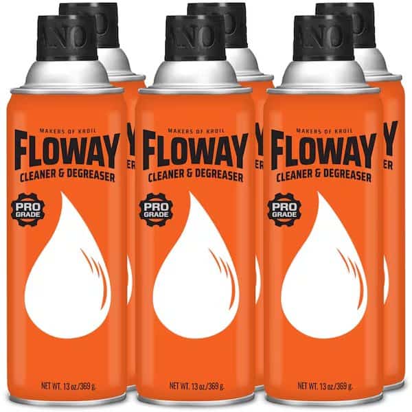13 Oz. Floway Aerosol, Degreaser, Industrial Strength, Multipurpose, 6PK