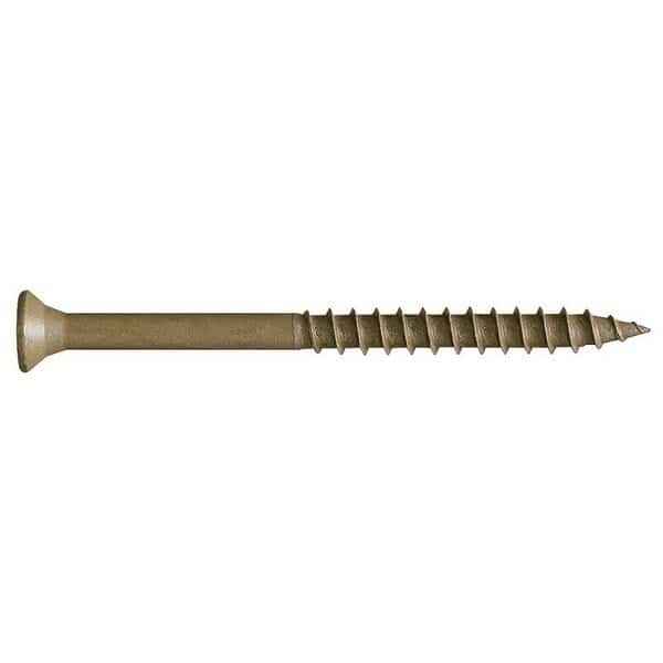 Deck Screw, #8 x Steel, Flat Head, Torx Drive