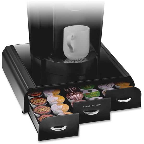 Coffee Pod Drawer Organizer, Black, MIND READER, Mfr# TRY01-BLK