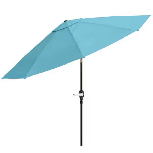 10-Foot Outdoor Tilting Patio Umbrella, Blue