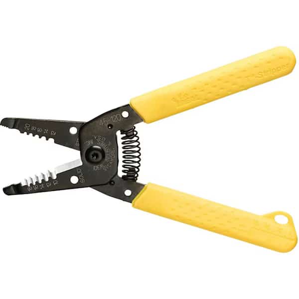 Electrical T-5 Wire Strippers, 10 - 18 AWG Solid, 12 - 20 AWG Stranded, Plier Nose, Yellow