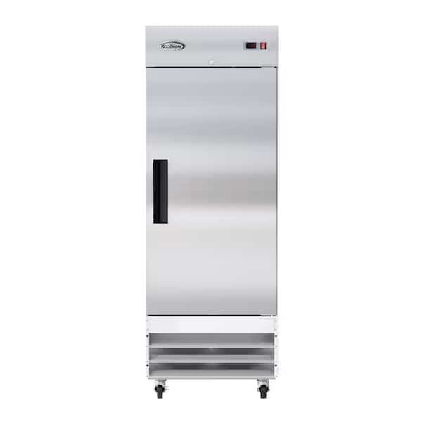 29 Stainless Steel Solid Door Commercial Reach-In Refrigerator Cooler - 19 cu. ft