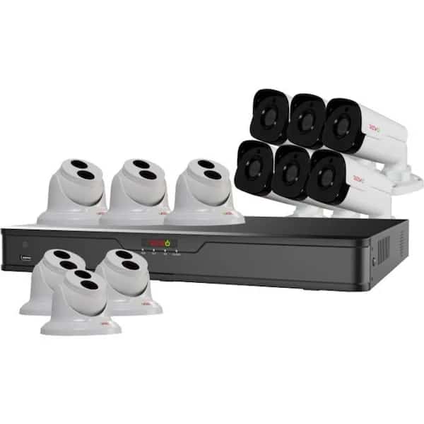 Ultra HD 16 Channel 4TB NVR Surveillance System with 12 x 4 Megapixel Cameras