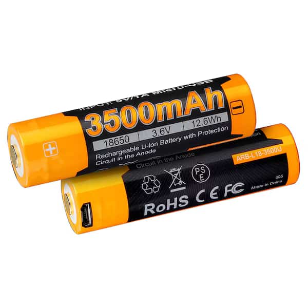 USB, 3500mAh, 18650, Triple Protection