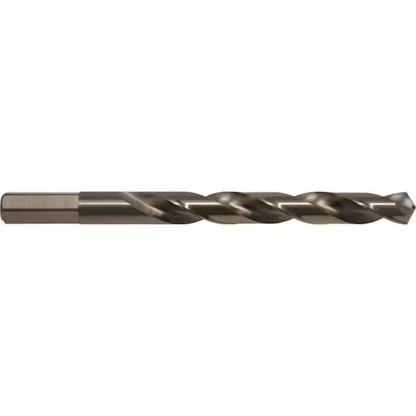 118 Degree Heavy-Duty Cobalt Hex Shank Jobber Length Drill Cle-Line 1804 Straw HSS-CO RHS/RHC 3/8
