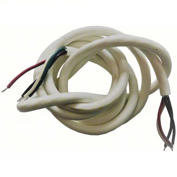 Power Cord Kit,10 ftL,1 1/4"W,1 1/4"H, Mfr#: POWER CORD KIT,LUS,14AWG-5COND,10FT,WHT, LUMINATION