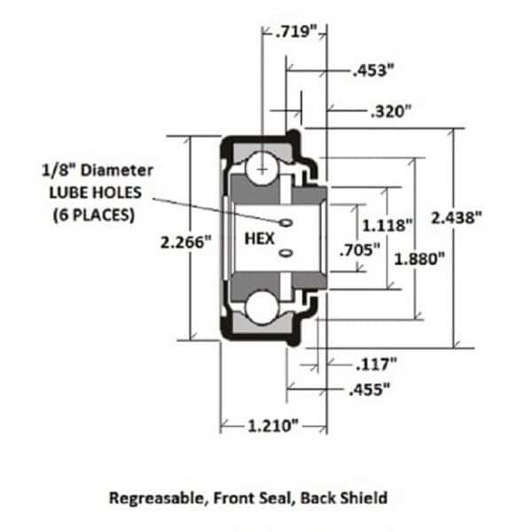Flanged Bearing 1SP-B1060-1
