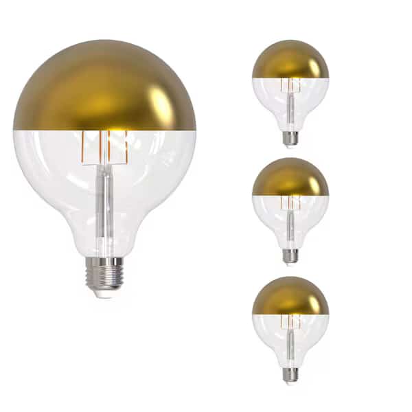 LED Filament 6W, Dimmable G40, Clear Glass, E26 Base, 2700K, 500 Lm, 4PK, Bulbrite, Mfr#: 862852