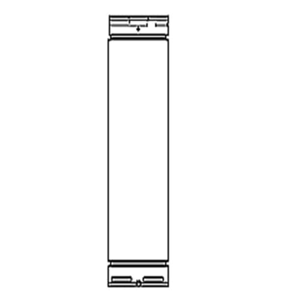 48 in. Pipe Length Galvanized Venting Component for Gas Fireplaces & Gas Stoves