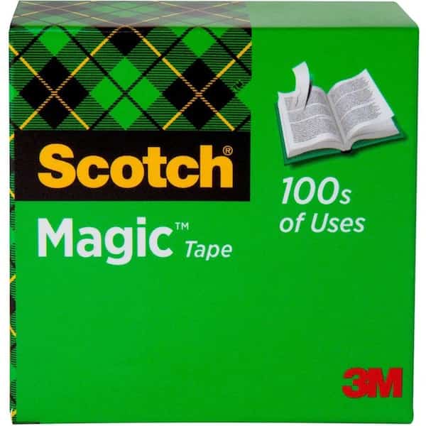 Scotch Magic Invisible Tape, 1/2" x 1296", 1" Core, 1 Roll