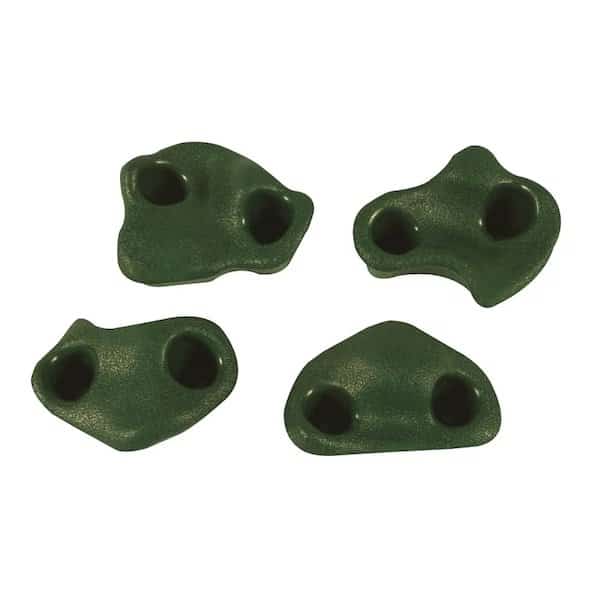 PLAYSTAR PS 7831 Standard Climbing Rock Kit, Plastic, Green, For 3/4 in Thick Lumber