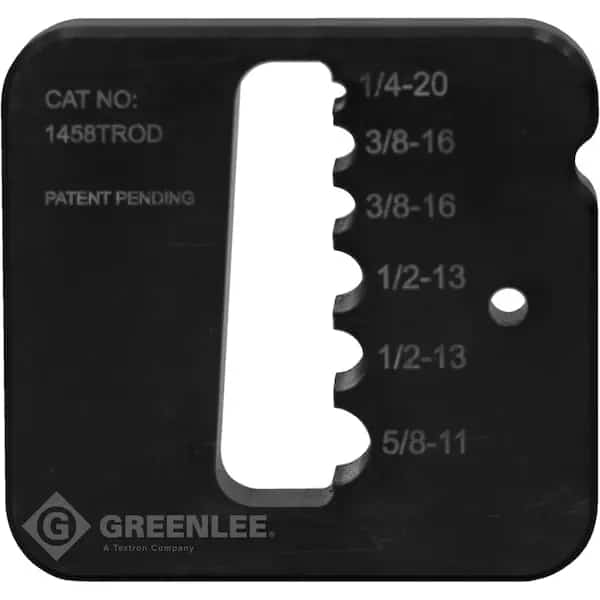 T-Rod Dies,3/4" H, Mfr#: 1458TROD, GREENLEE