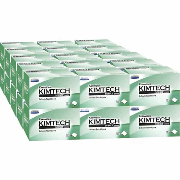 Kimwipes Delicate Task Kimtech Science Wipers (34120), White, 1-PLY, 280 Sheets / Box