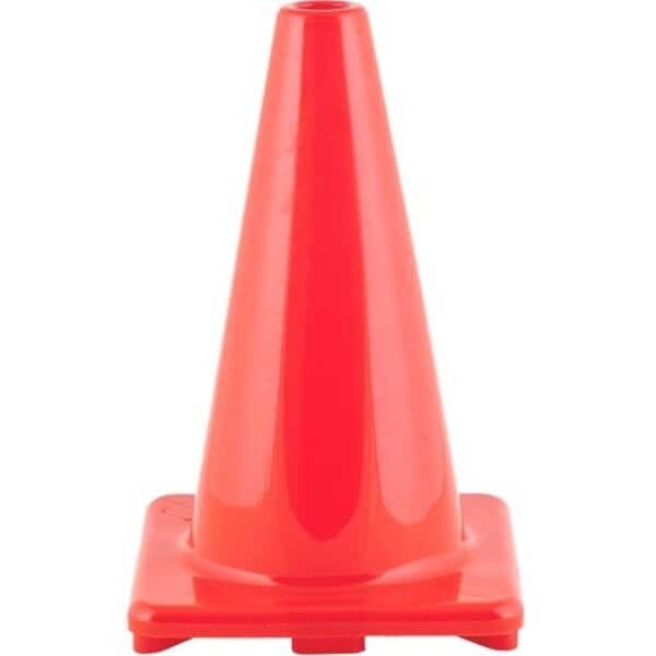 High Visibility Flexible Vinyl Cone, 12in, Orange, PK3