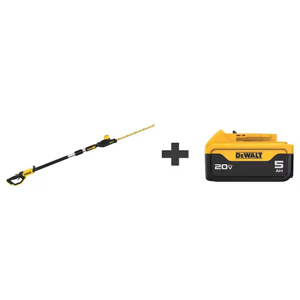 Cordless Battery-Powered Hedge Trimmer Kit, Double-Sided 22 in L Blade, 20V Electric, 20 V