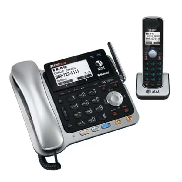 Phone System, Bluetooth, 6.0, 2-Line, Caller ID, BK/SR