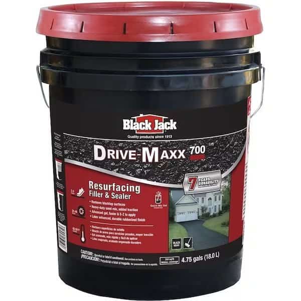 6453930 Resurfacing Filler and Sealer, Liquid, Black, 475 gal Container