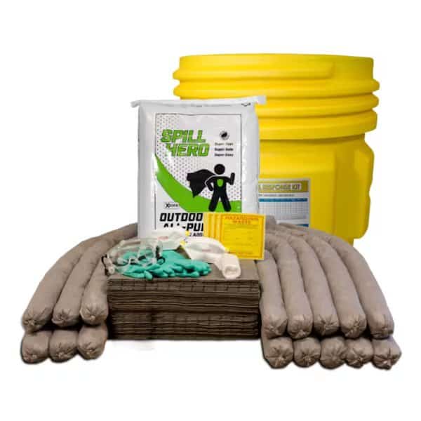 Spill Kit, Outdoor, 65 gal.