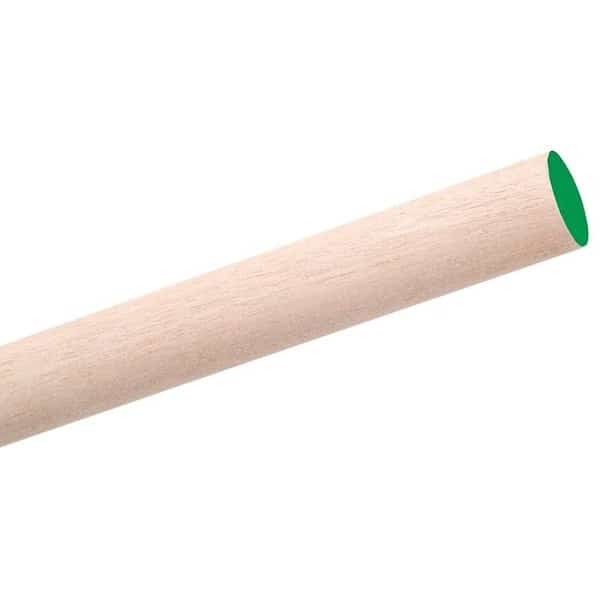 Dowel Rod, 14 in Dia, 48 in L, Birchwood