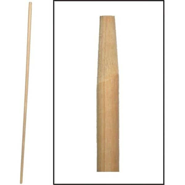 Broom Handle, 1516 in Dia, 60 in L, Hardwood