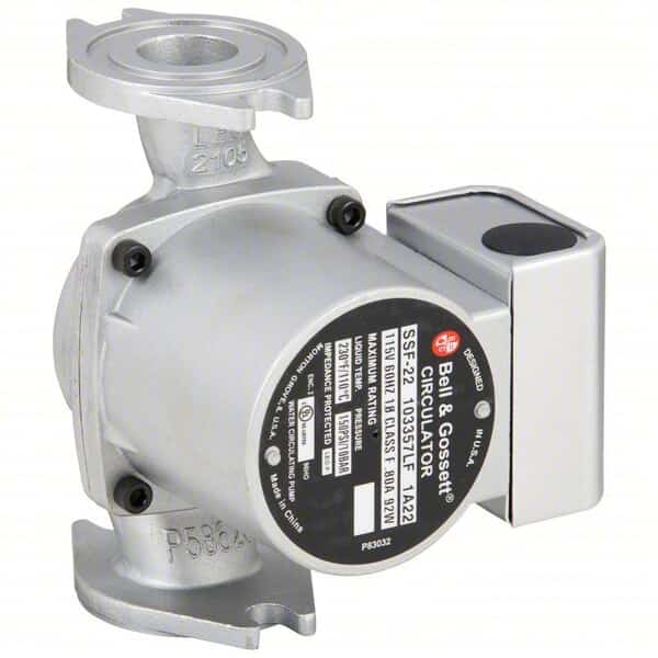 Potable Circulating Pump, Flanged, 1/8HP, Bell & Gossett, Mfr#: 103357LF