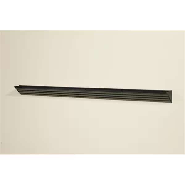 Glace Silver Black Shelf Bracket- 36 in.