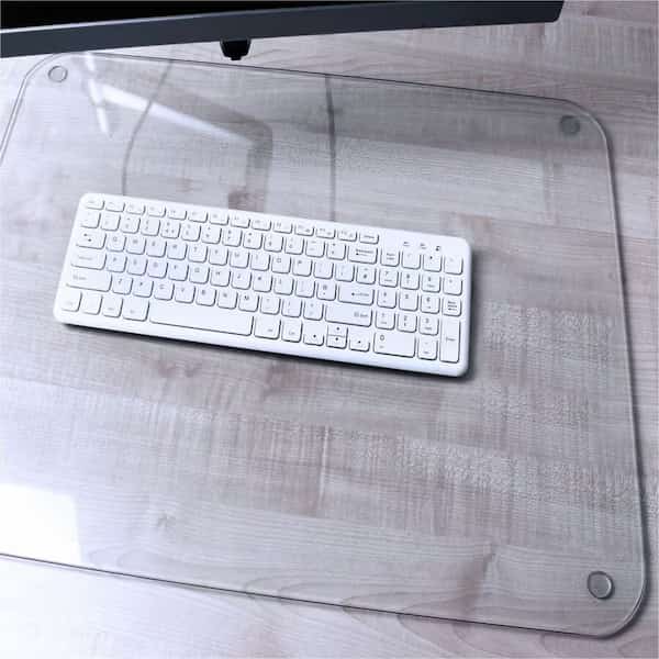Glacier Glass Mat,Desk Pad,20" x 36", Mfr#: FCDE2036G, DESKTEX