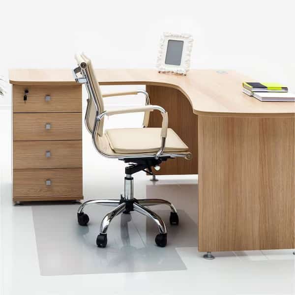Valuemat Vinyl Lipped Chair Mat for Hard Floor - 48" x 51"