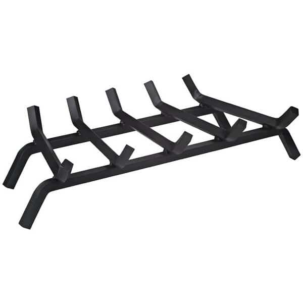 Simple Spaces LTFG-W27-X Fireplace Grate, Steel/Wrought Iron