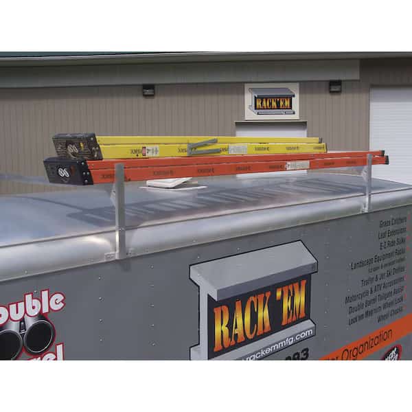 Closed Trailer Rain Gutter Mount, Multi-Fit Up To 102", Set of 2