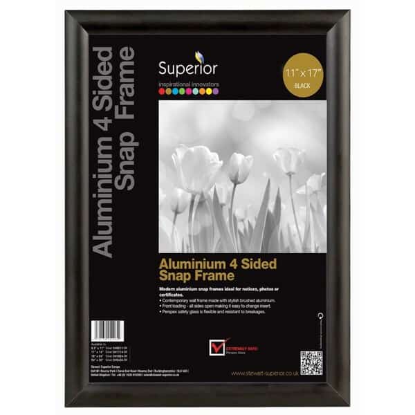 Poster Snap Frame, 11" x 17", Black