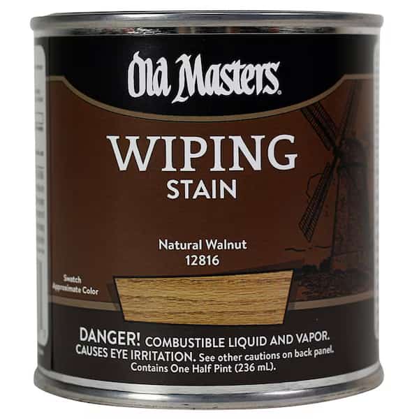 1/2 Pt Natural Walnut Oil-Based Wiping Stain