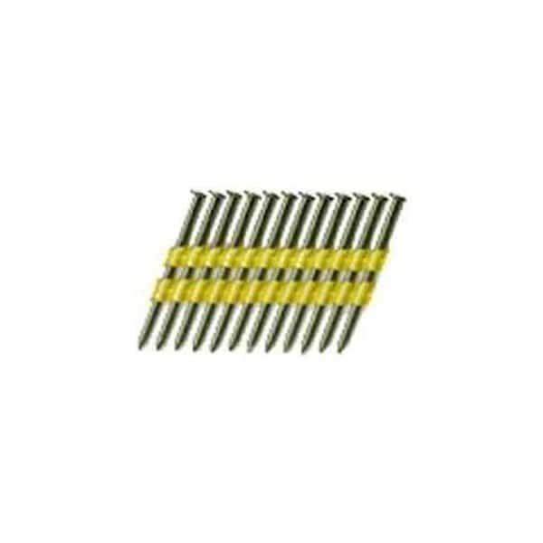Collated Framing Nail, 2-3/8 in L, 11.5 ga, Bright, Round Head, 21 Degrees