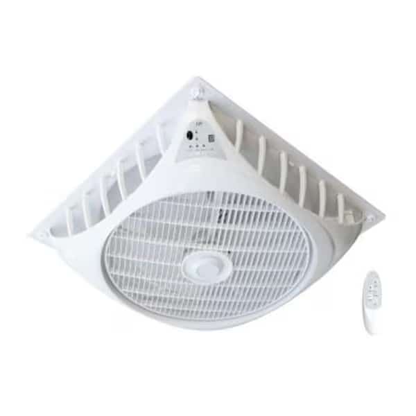 16 in. White DC-Motor Drop Ceiling Fan