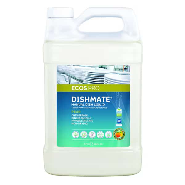 Dish Soap Liquid Dishwashing, Hand Wash, 1 gal, Jug, Pear Scent, Biodegradable, PK4