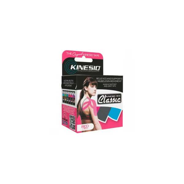 Kinesio Tex Classic Kinesiology Tape, 2" x 4.4 yds, Red, 1 Roll