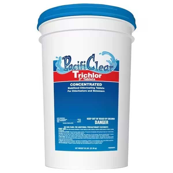 Trichlor Chlorine Sanitizer, 50 oz Pail, Tablet