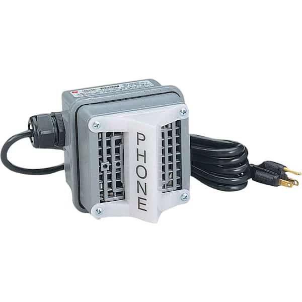 Phone Extension Ringer, Grey, Federal Signal, Mfr#: TELC-120