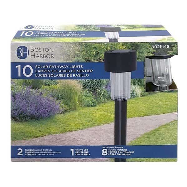 Solar Stake Light, NIMh Battery, Button Cell Battery, 1Lamp, Plastic Fixture, Black