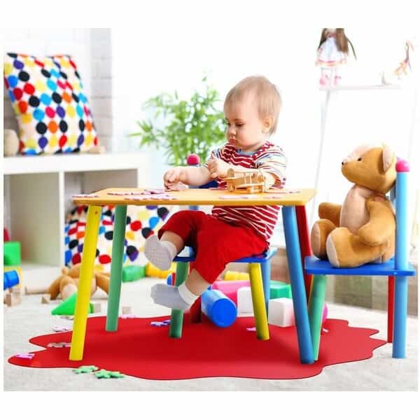 Floortex Red Multi-Purpose Mat for Carpets - 40" x 40"