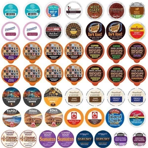 Perfect Samplers High Caffeine Coffee Variety Pack-50 Ct