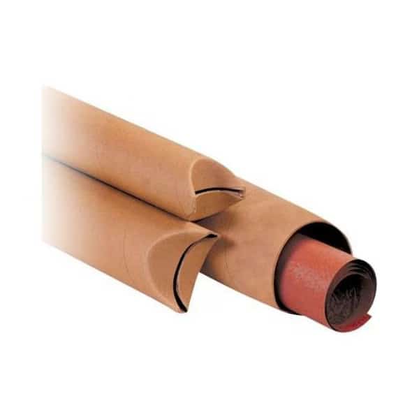 Crimped End Mailing Tubes, 1-1/2" x 15", Kraft, PK70