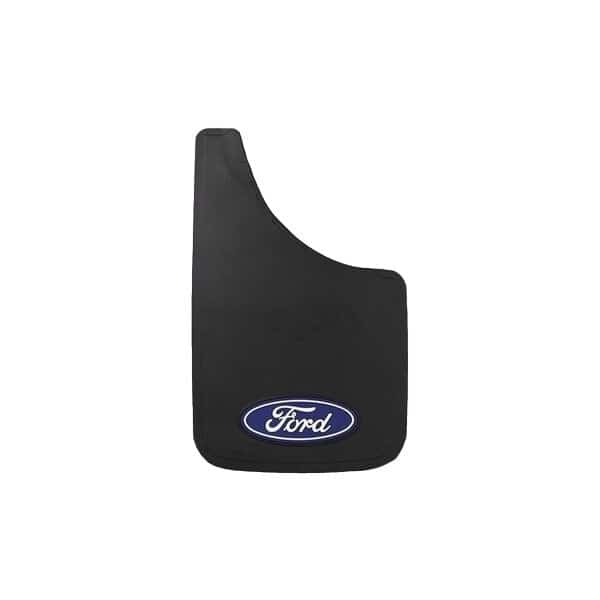 Universal 9 x 15 Set Of 2 Flat Ford Logo Black Fiberglass Reinforced Screw On